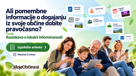 Sodelujte v raziskavi o lokalni informiranosti v Občini Komenda