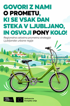 Oblikujte z nami promet v regiji in osvojite kolo Pony!